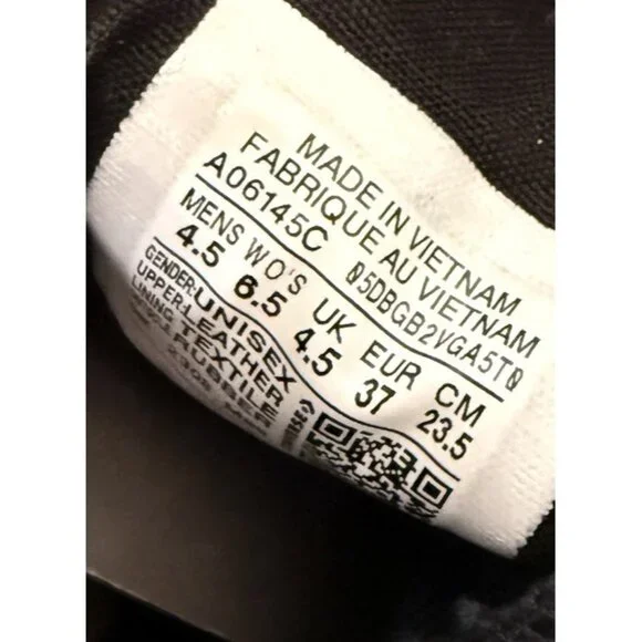 Converse Chuck 70 De Luxe Heel Leather High Boots Womens Size 6.5 Black Shoes - Picture 8 of 9